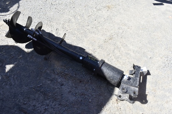 Mini Excavator Post Hole Digger with 12" Bit