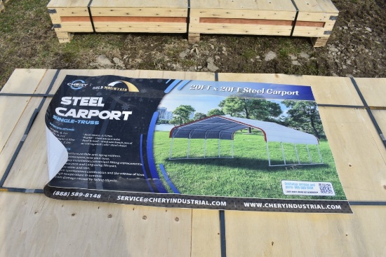 Chery Industrial Gold Mountain 20' x 20' Steel Carport