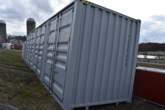40' High Cube 5 Door Shipping Container