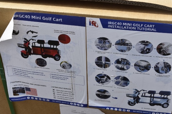IR Model IRGC40 3 wheel Mini Golf Cart