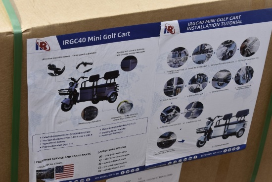 IR Model IRGC40 3 wheel Mini Golf Cart