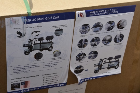 IR Model IRGC40 3 wheel Mini Golf Cart