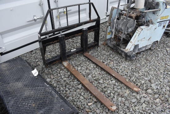Set of Kivel 3500 lb. Capacity Quick Attach Pallet Forks