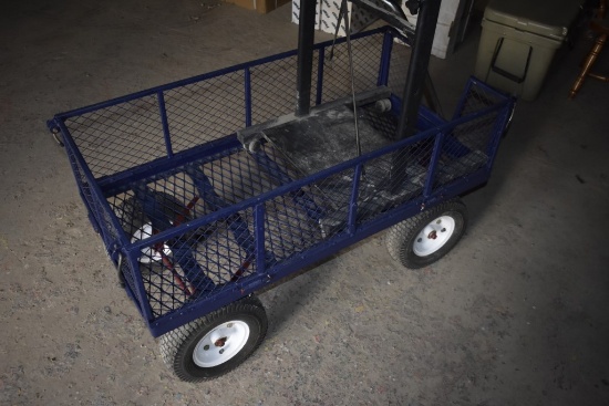 Purple Lawn Cart
