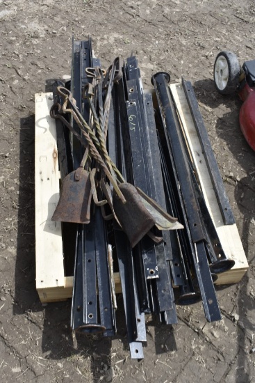 Pallet of Metal and Fireplace Shovels