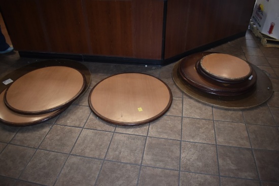 Group of Misc Round Table Tops