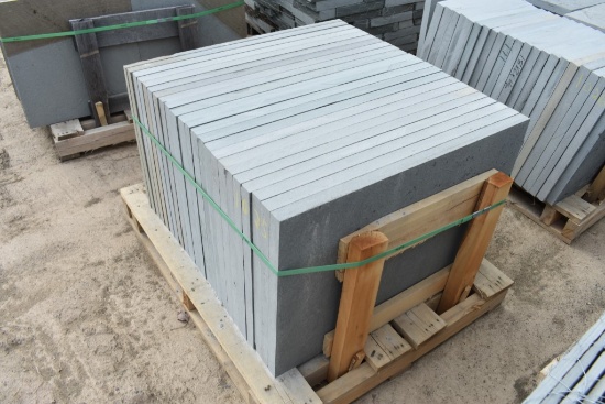 Pallet of 24" x 36" x 1.5" Thermal Bluestone Pieces