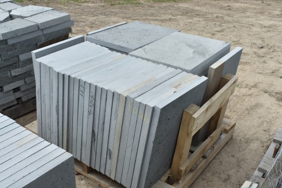 Pallet of 18" x 24" x 1.5" Thermal Bluestone Pieces
