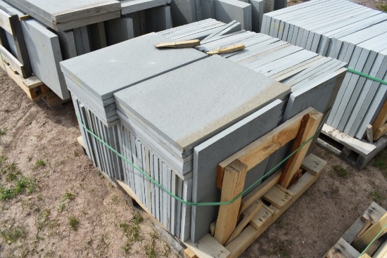 Pallet of 18" x 24" x 1" Thermal Bluestone Pieces