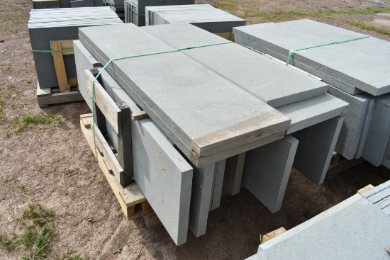 Pallet of 18" Mixed Thermal Bluestone Treads