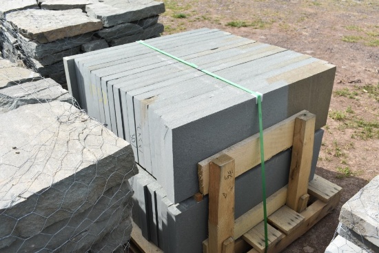 Pallet of 12" x 36" x 2" Thermal Bluestone Pieces