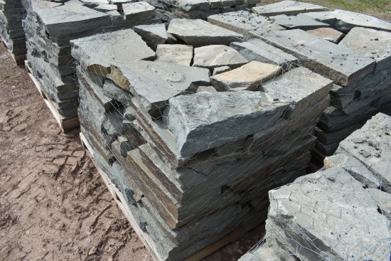 Pallet of Snapped Bluestone Wall Stone