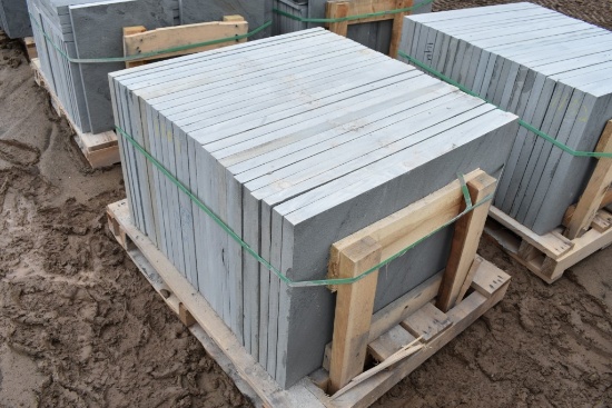 Pallet of 24" x 36" x 1.5" Thermal Bluestone Pieces