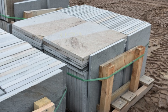 Pallet of 18" x 24" x 1" Thermal Bluestone Pieces