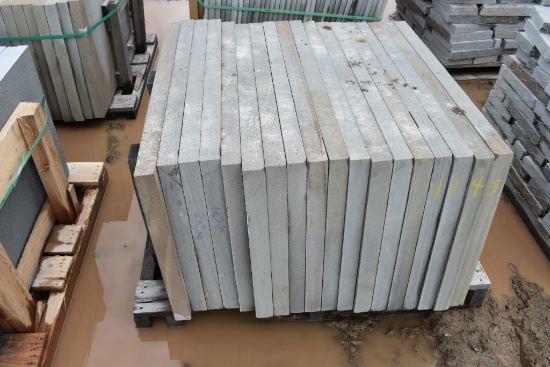Pallet of 24" x 36" x 2" Thermal Bluestone Pieces