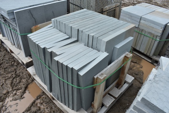 Pallet of 14" x 24" x 2" thermal Bluestone Pieces