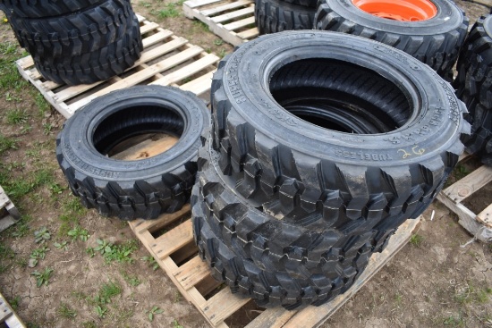 4 Forerunner 10-16.5 Skid Steer Tires