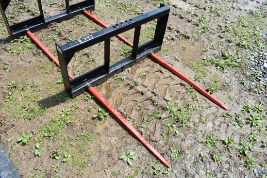 Kivel Quick Attach Double Prong Bale Spear