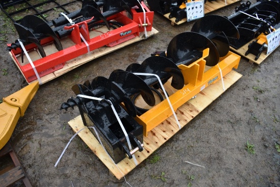 Future Quick Attach Post Hole Digger with 3 Bits