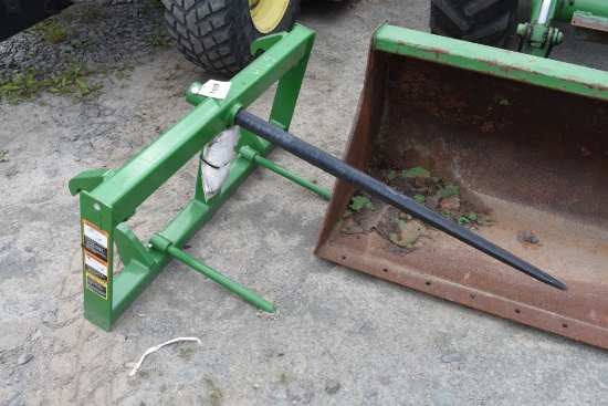 Frontier Single Prong Bale Spear for john Deere Loader