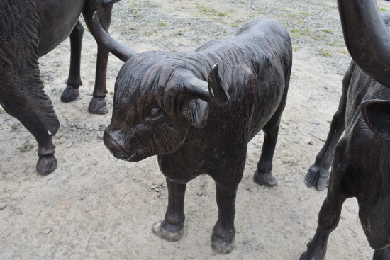 Cast Aluminum Scottish Highlander Calf