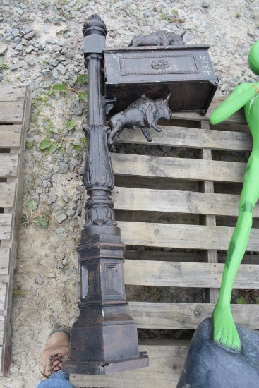 Cast Aluminum Buffalo Themed Mail Box