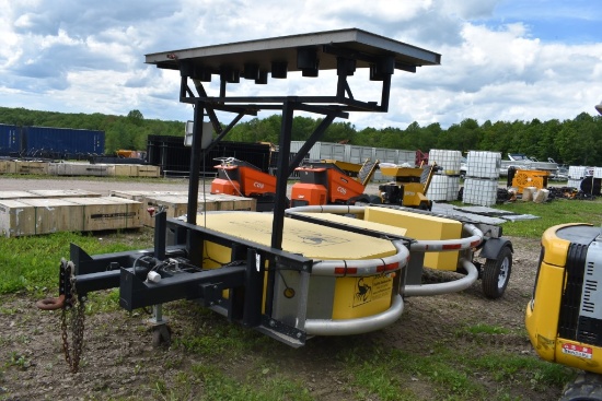 TrafFix Devices 10002 Scorpion Road Sign On Single Axle Heavy Duty Frame
