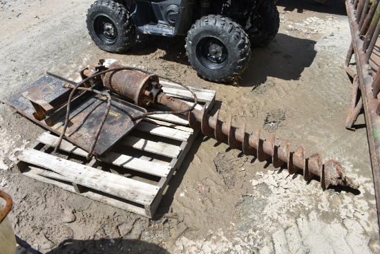 Old New Holland Style quick Attach Post Hole Digger with 6" Bit