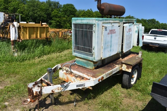 Onan 50.0DL6B Generator Set on Trailer