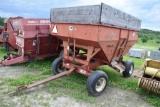 J & M Gravity Wagon on Kory 6072 Single Axle Running Gear