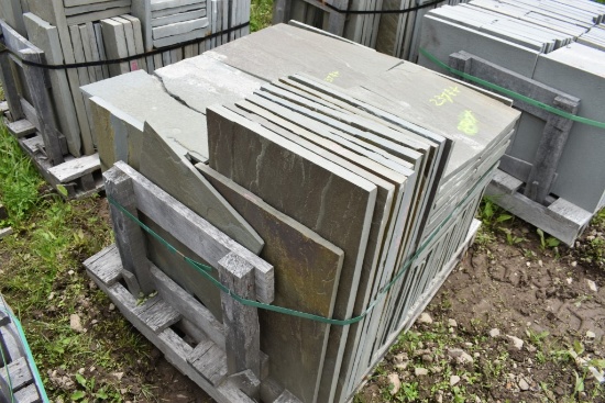Pallet of 1" Thick Mixed Natural Bluestone Pieces