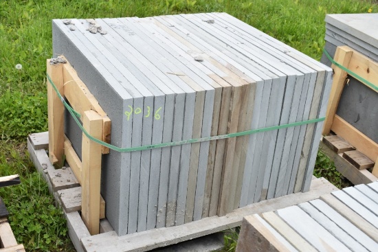 Pallet of 24" x 36" x 1.5" Thermal Bluestone Pieces
