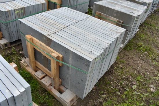 Pallet of 24" x 24" x 1.5" Thermal Bluestone Pieces