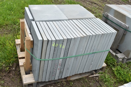 Pallet of 18" x 24" x 1.5" Thermal Bluestone Pieces