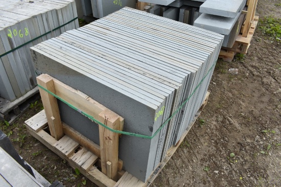 Pallet of 24" x 36" x 1" Thermal Bluestone Pieces