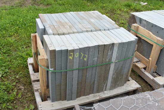 Pallet of 12" x 24" x 2" Thermal Bluestone Pieces