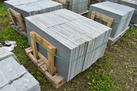 Pallet of 24" x 24" x 1.5" Thermal Bluestone Pieces