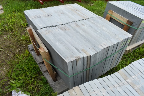 Pallet of 24" x 24" x 1.5" Thermal Bluestone Pieces