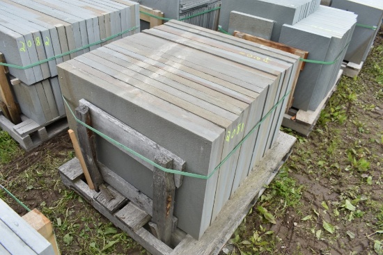 Pallet of 24" x 36" x 2" Thermal Bluestone Pieces