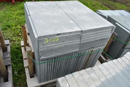 Pallet of 18" x 36" x 1" Thermal Bluestone Pieces