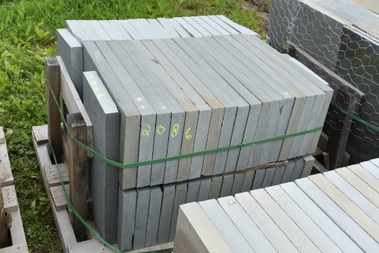 Pallet of 12" x 24" x 2" Thermal Bluestone Pieces