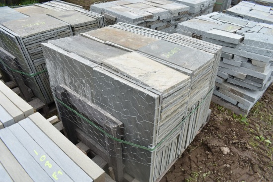 Pallet of 1/2" Thick Mixed Natural Bluestone Pieces
