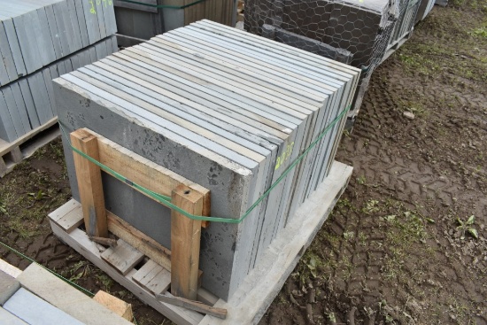 Pallet of 24" x 36" x 1.5" Thermal Bluestone Pieces