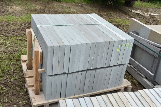 Pallet of 12" x 36" x 1.5" Thermal Bluestone Pieces