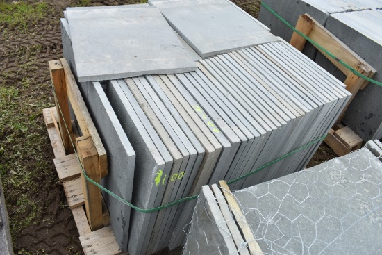 Pallet of 18" x 24" x 1" thermal Bluestone Pieces