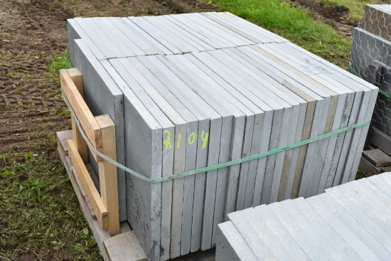 Pallet of 24" x 24" x 1.5" Thermal Bluestone Pieces