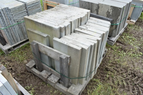 Pallet of 14" x 24" x 2" Thermal Bluestone Pieces
