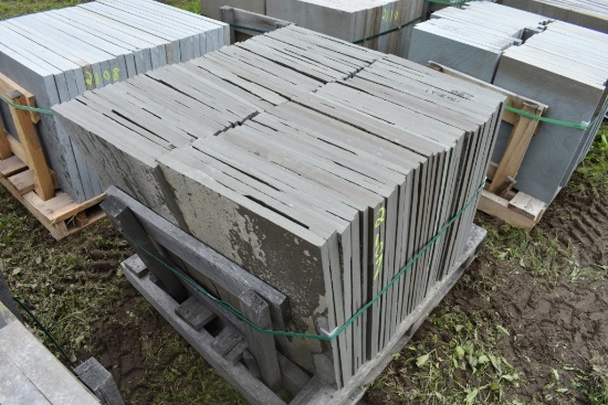 Pallet of 18" x 30" x 1" Thermal Bluestone Pieces