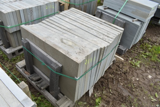 Pallet of 24" x 36" x 2" Thermal Bluestone Pieces