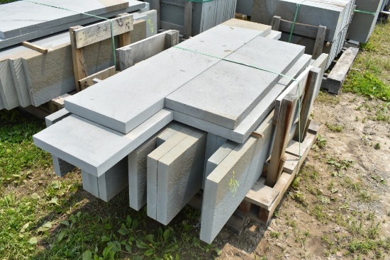 Pallet of 14" Mixed Thermal Bluestone Treads